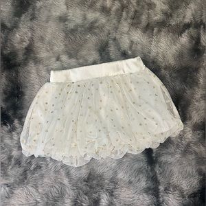 Gold polka dot little girls skirt!